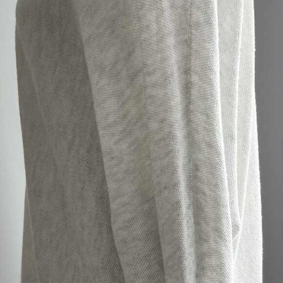 Cynthia Rowley Light Heather Grey Cotton Blend Knit Funnel-Neck Sweater – US 1X - Picture 7 of 14